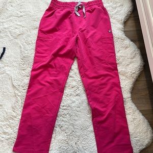 FIGS women's Shocking Pink Muoy - Jogger Scrub